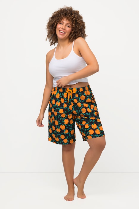 Hybrid-Shorts, Orangen, Mikrofaser