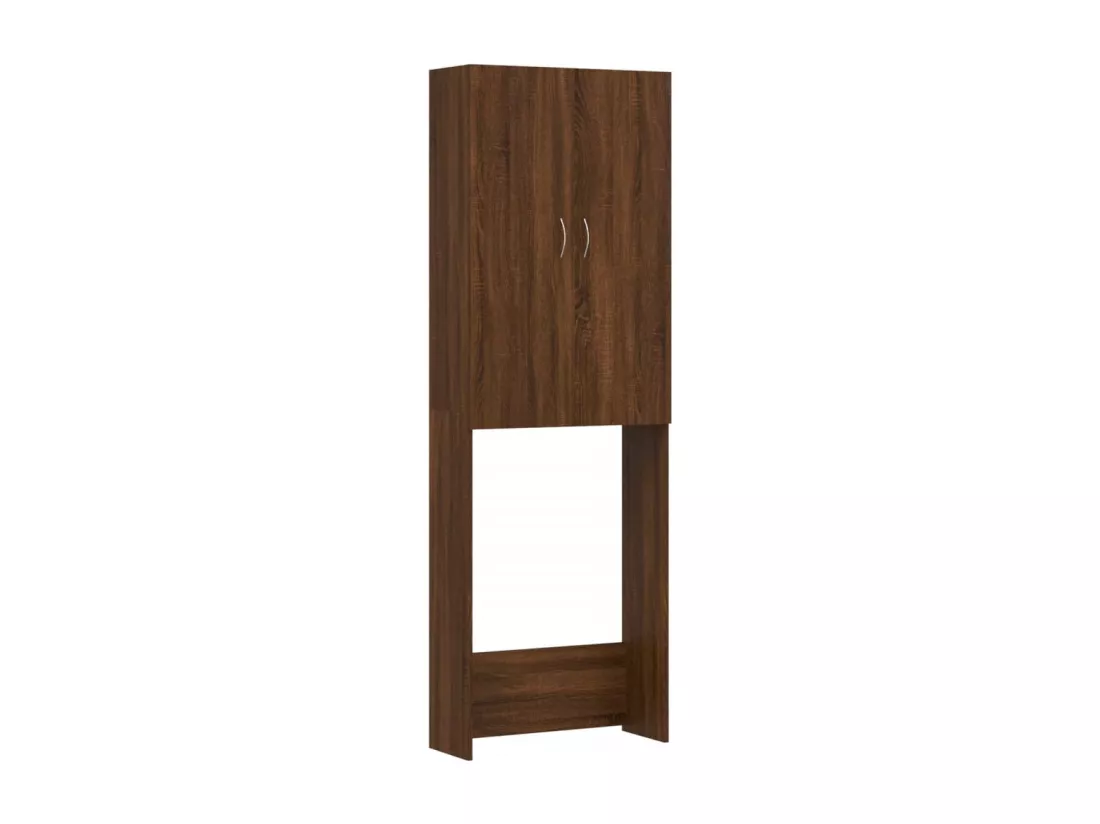 Meuble pour machine à laver Chêne marron 64x25,5x190 cm