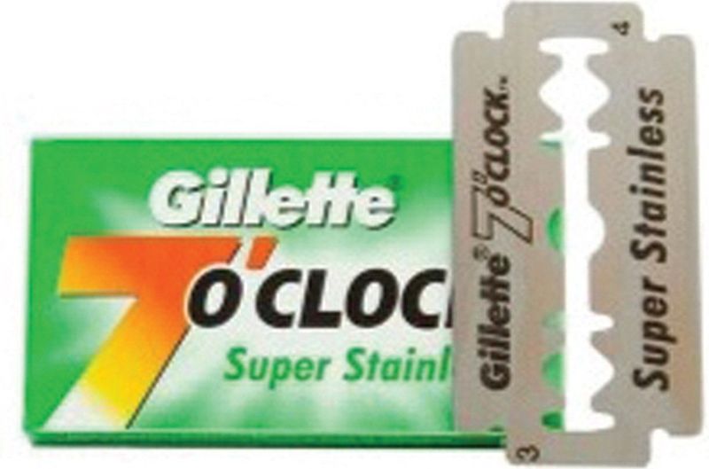 Gillette - 7 O'clock Super - Stainless Double Edge Blades (5 st) -Scheermesjes - Double edge blades