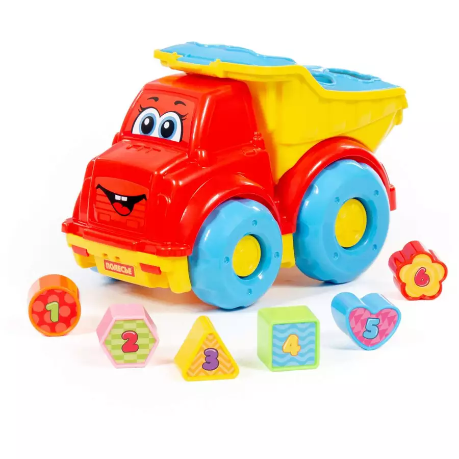 POLESIE® LKW-Kipper mit Steckbausteine (Schaukarton)