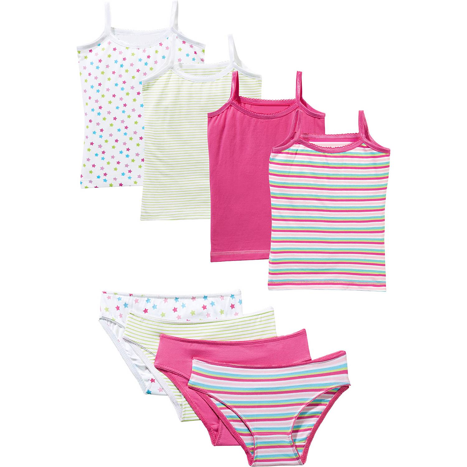 Erwin Müller Single-Jersey Mädchen-Unterwäsche-Set 8-teilig