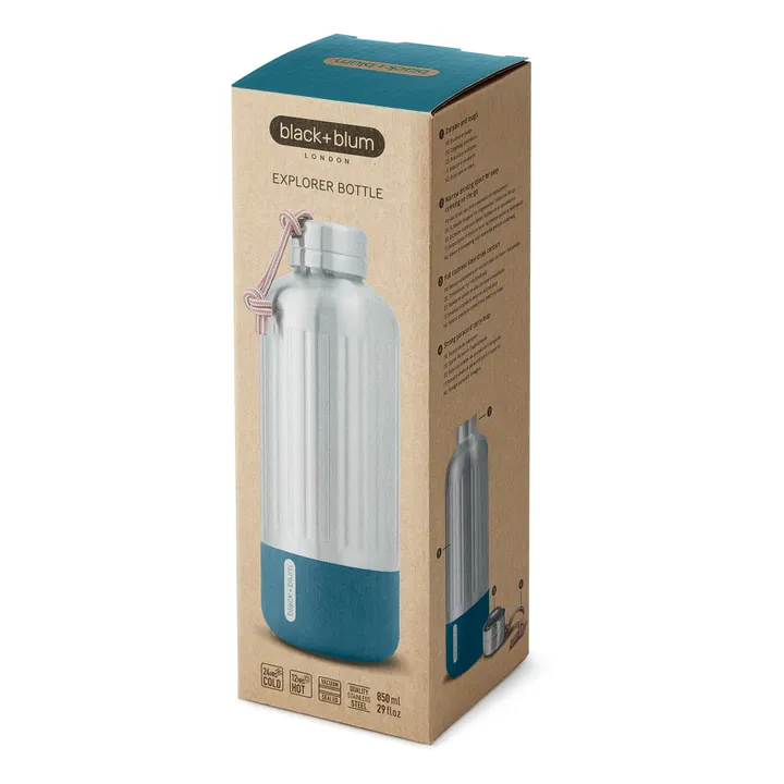 Black + Blum Gourde en inox L | Bleu