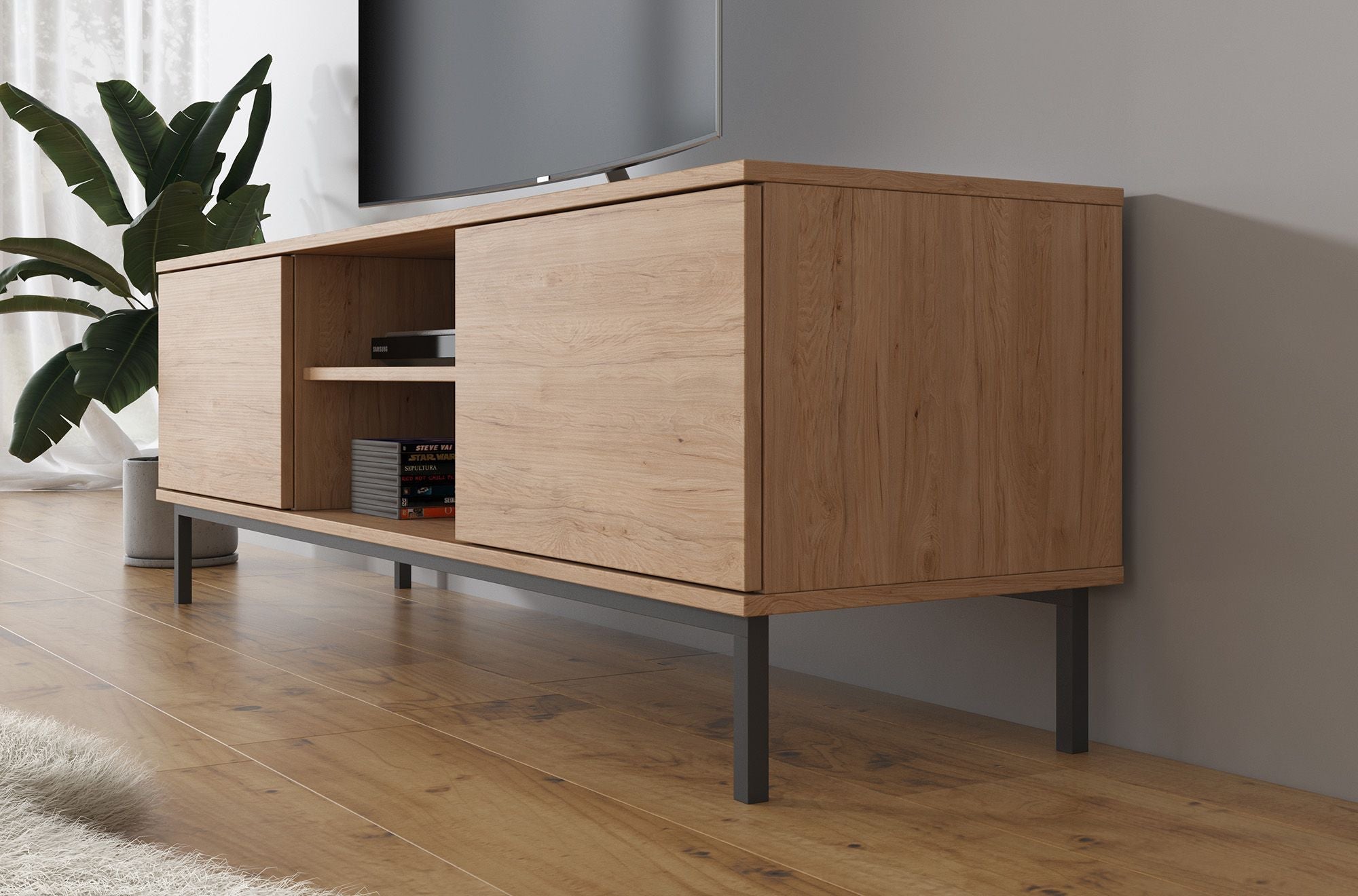 Meubella - TV-Meubel Queen - Eiken - 150 cm