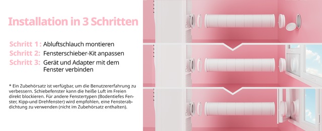 comfee 3-in-1-Klimagerät »»Easy Cool 7000« starker Luftstrom, App und Sprachsteuerung möglich« für Räume bis zu 25 m², mit Temperatursensor