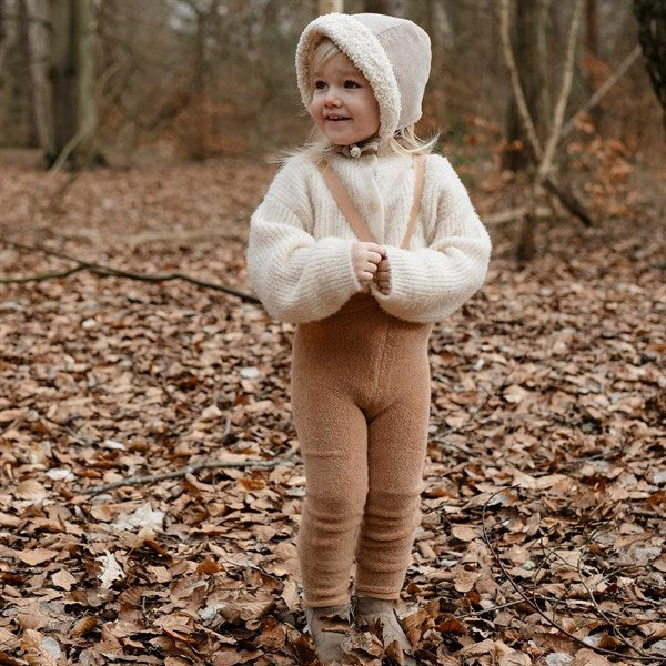 Teddy Warmy Footed Tights Brown - Silly Silas