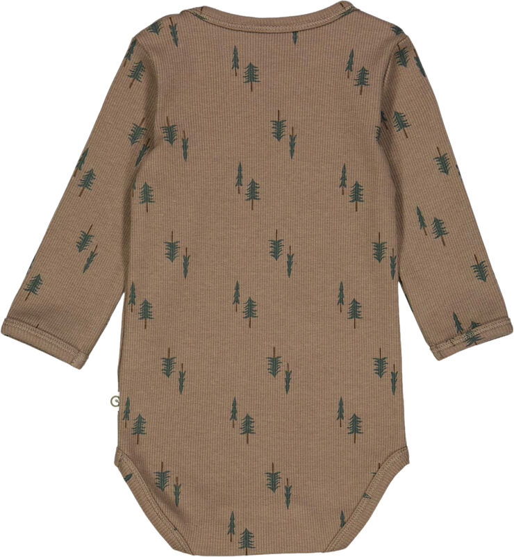 Müsli by Green Cotton Pine l/s body Shade/ balance green/ bark
