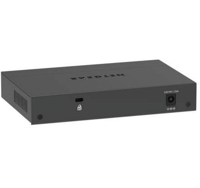 PoE Switch GS305Pv3 5 Port, PoE Budget: 63 WKompakter, lüfterloser 5-Port Gigabit PoE+ Switch für kleine Büros, IP-Kameras und VoIP-Telefone