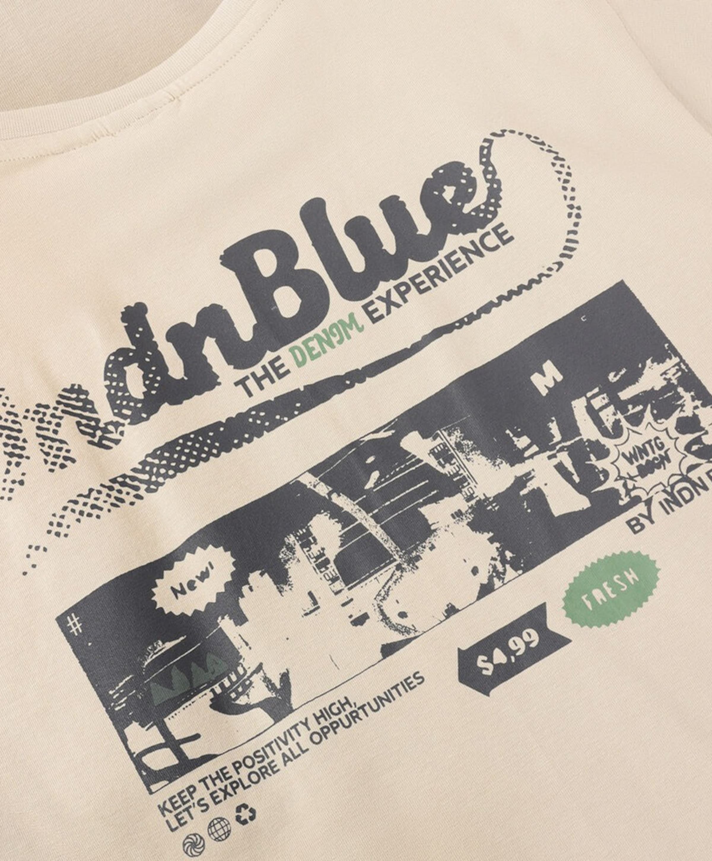 Indian Blue Jeans Jongens T-shirt beige