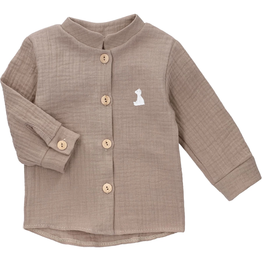 Baby Sweets Shirt Langarm Bruno, der Eisbär by Maria König braun