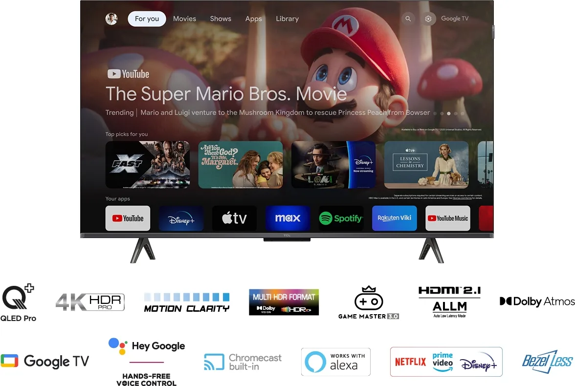 TCL 43QLED780 (TCL 43C655) TV QLED