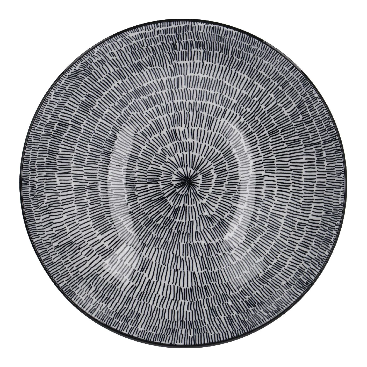 Schale Malina, flach, No. 1/Striche, 21 cm