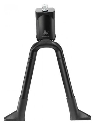 BEQUILLE VELO DOUBLE CENTRALE URSUS BIG FOOT 26  PLIABLE ALU NOIR (275mm) - SUPPORTE POIDS 50KGS (LIVRE SUR CARTE)