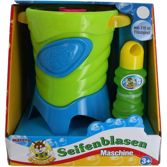 Besttoy - Seifenblasenmaschine Fontäne - inkl. 118 ml Flüssigkeit