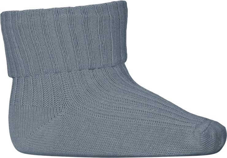 mpKids Cotton rib baby socks Provincial blue