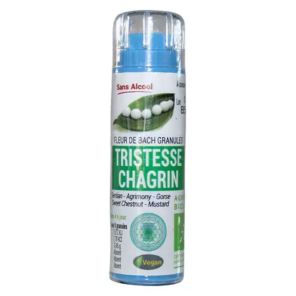Kosmeo Complexe Fleurs de Bach 0% Alcool Tristesse Chagrin Bio 120 granules