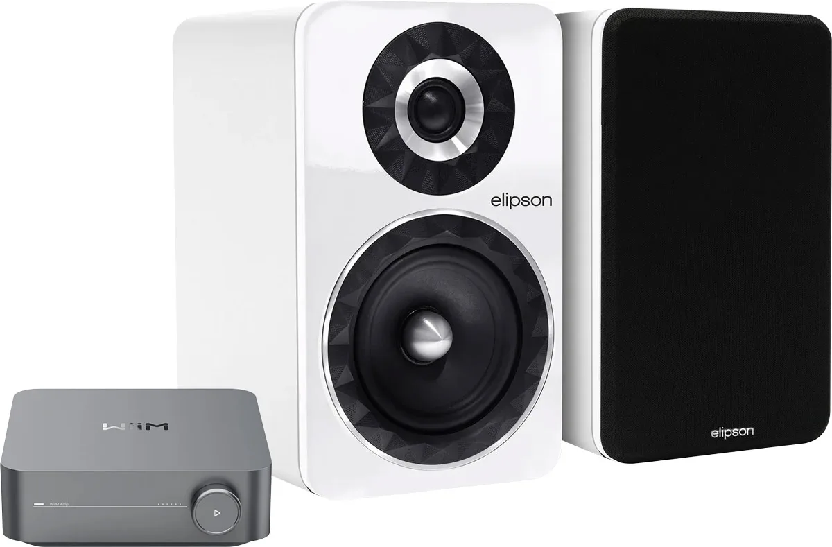 WiiM Amp   Elipson Prestige Facet 6B Blanc (la paire)   NorStone CL150 Classic (5 m) Chaînes hi-fi composées
