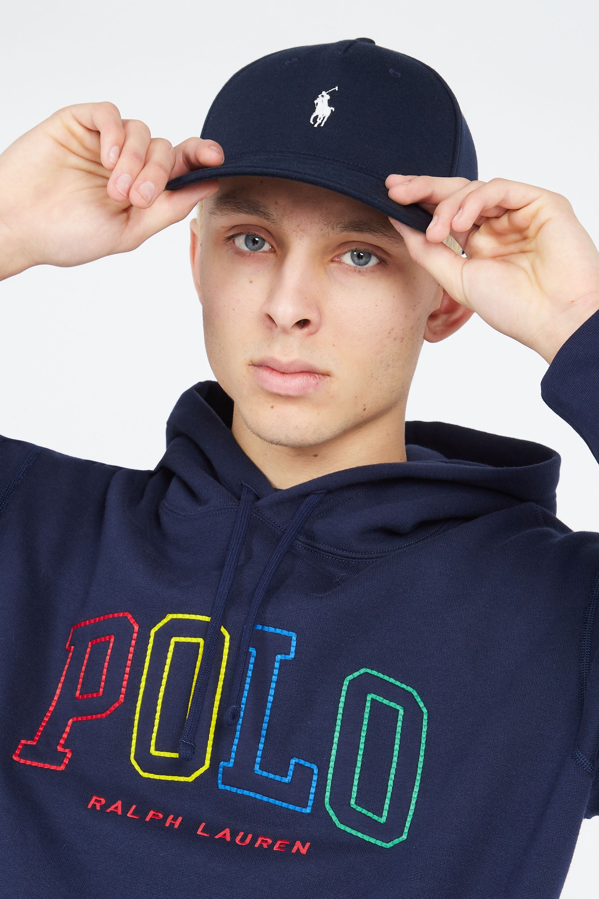 POLO RALPH LAUREN Casquette  DOUBLE KNIT TECH Bleu