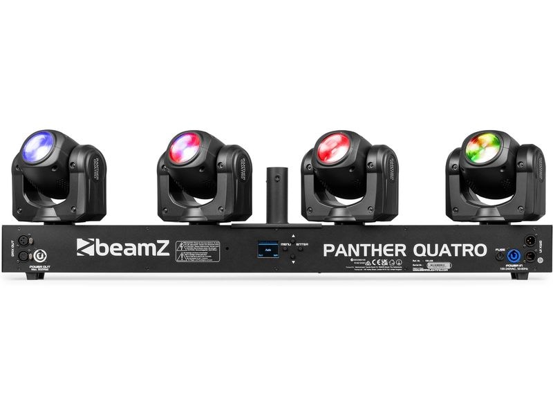 BeamZ Lichtset PANTHER Quatro Beam Vier Moving Heads in einem Gerät