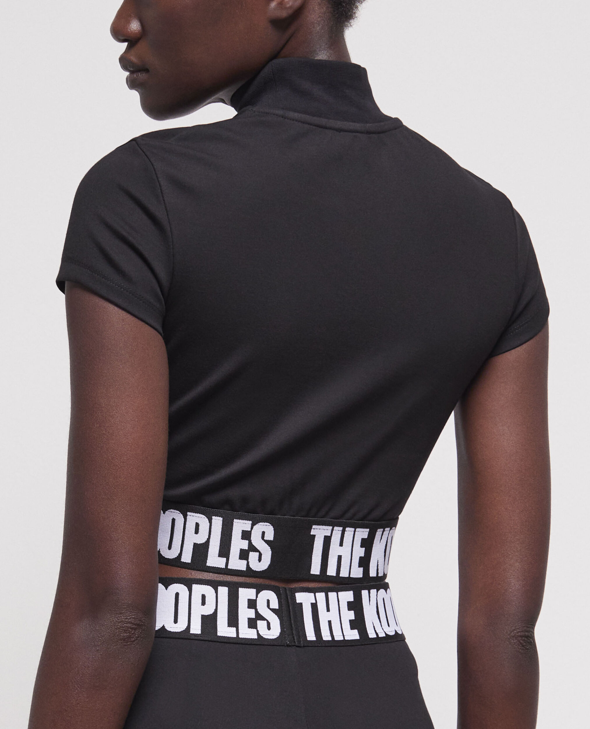 T-shirt court à logo noir