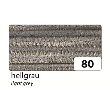folia Chenilledraht hellgrau L 50 cm Ø 8 mm