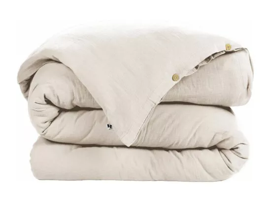 OUREA - Housse de Couette 200x210cm Gaze de Coton Pampa
