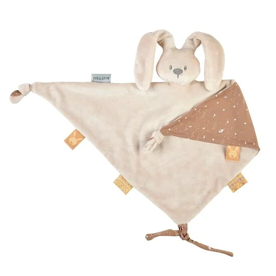 Lapidou grand doudou lapin - Glow in the dark    Sable        65 cm   de               Nattou