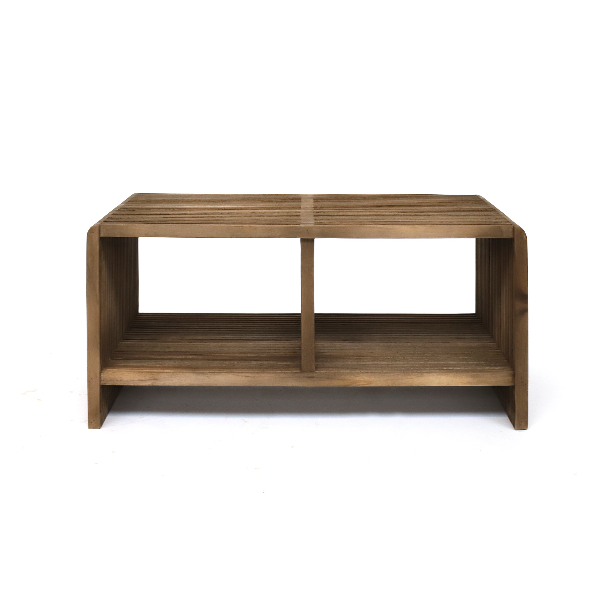 Couchtisch 'Fencer', aus recyceltem Teak, B 85 cm, L 50 cm, H 40 cm von fischer's lagerhaus