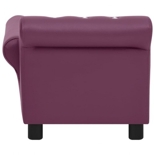 sofá oval roxo para cães vidaxl
