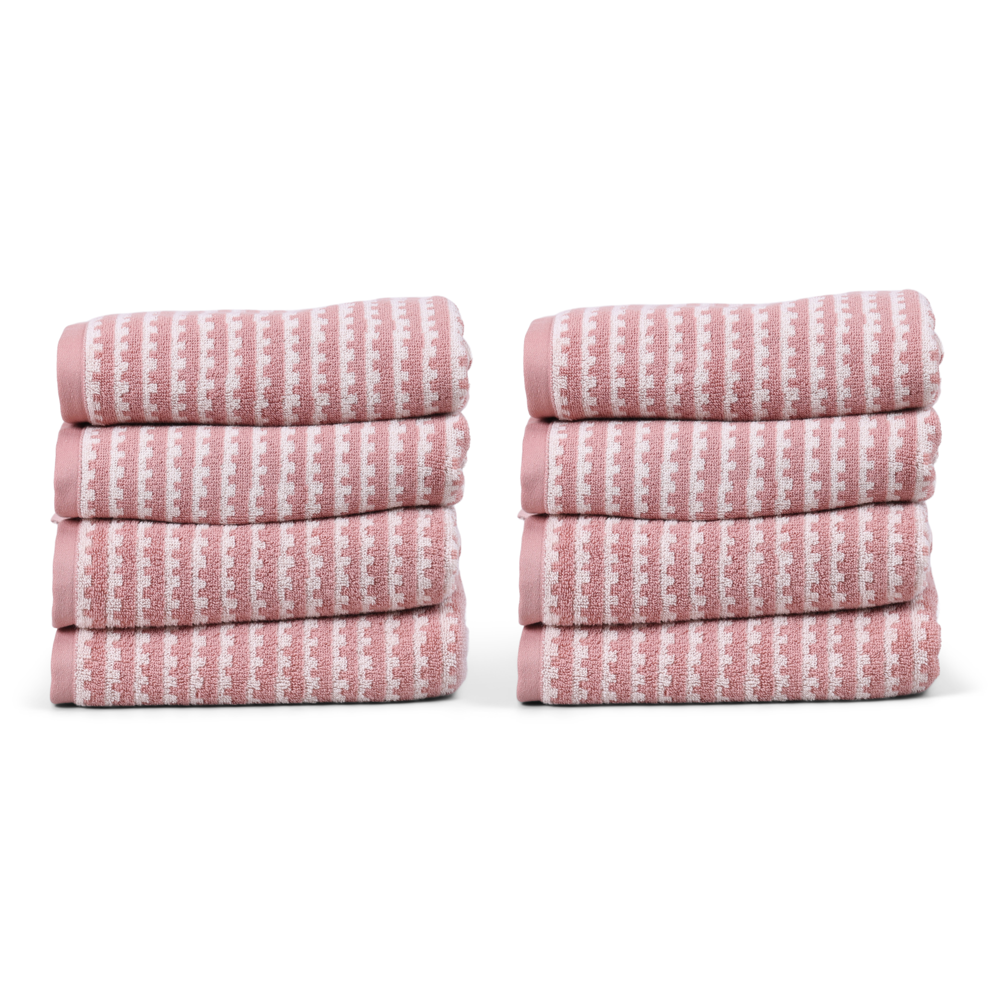 Handdoek Sannah blush 50x100 cm - set van 8
