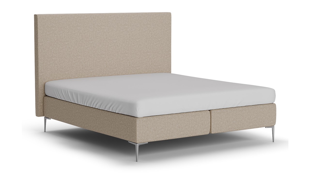 Boxspring Emerald met B Bright Gold 300 matras beige