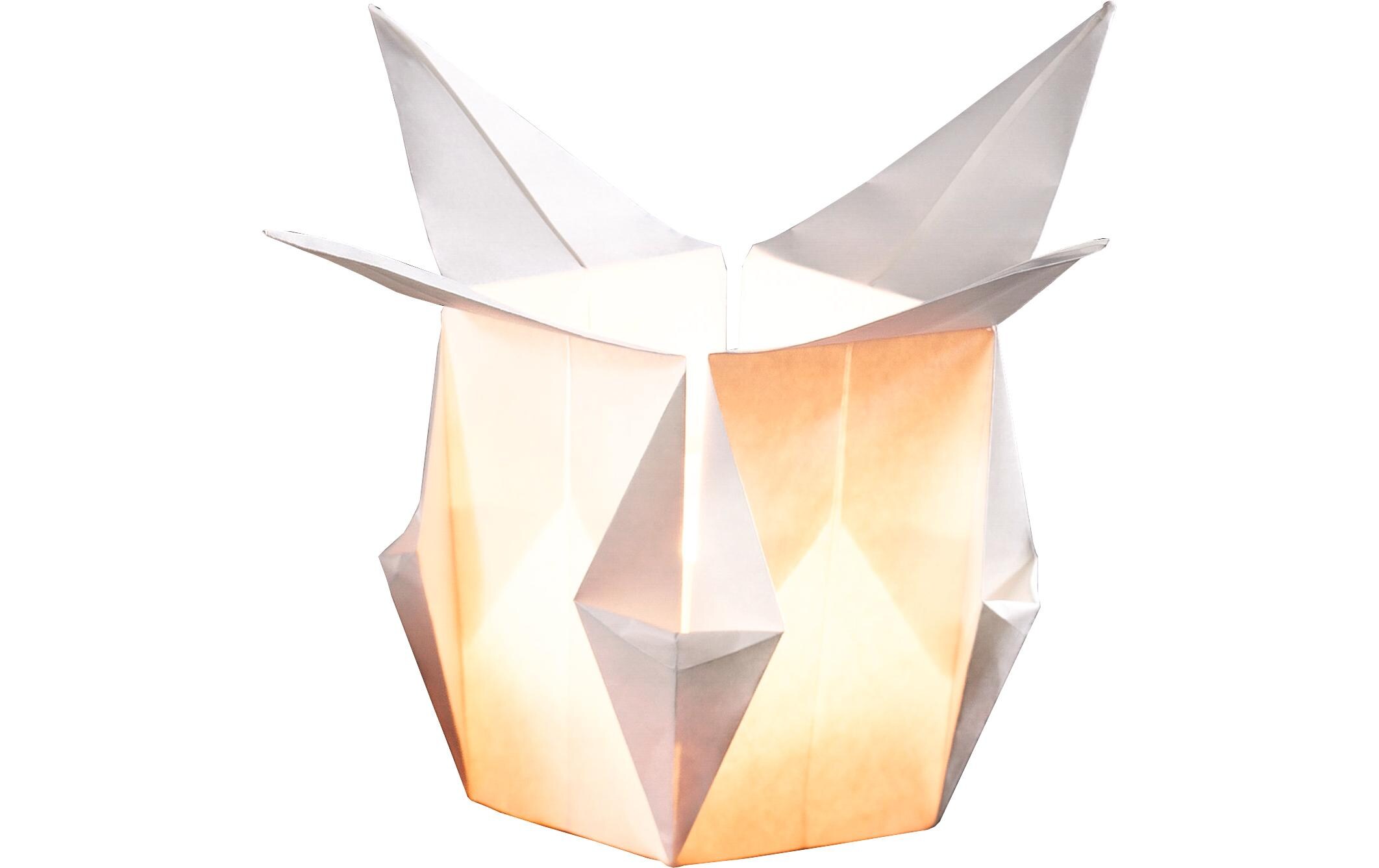 Faltblätter 33 x 33 cm, 80 g/m², 12 Stück, WeissOrigami Lichterpapier zum Basteln