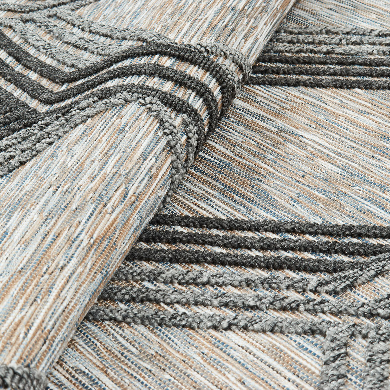 Nazar Rugs Tapis d'extérieur Acapulco 1686 gris  - 160x230 cm