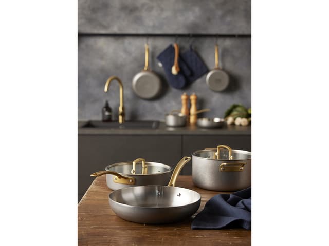 Pillivuyt Gourmet Sauterpande med glaslåg Steel