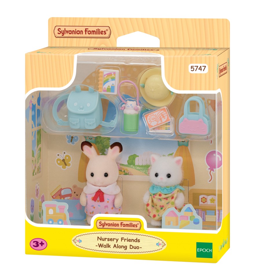 Sylvanian Families - Vuggestue-venner - Walk Along Duo (5747)