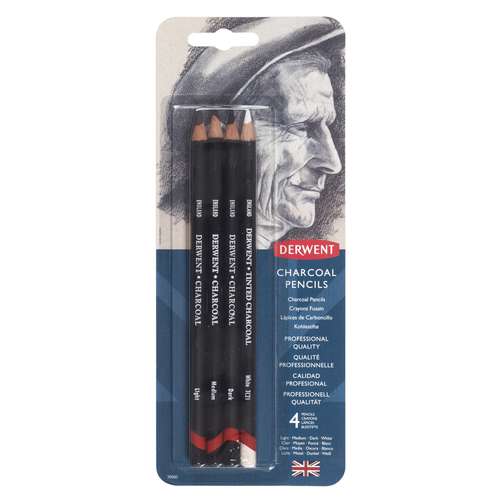 DERWENT Kohlestifte 4er-Set