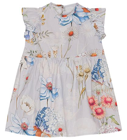 Christina Rohde Kjole - LyseBlå m. Blomster