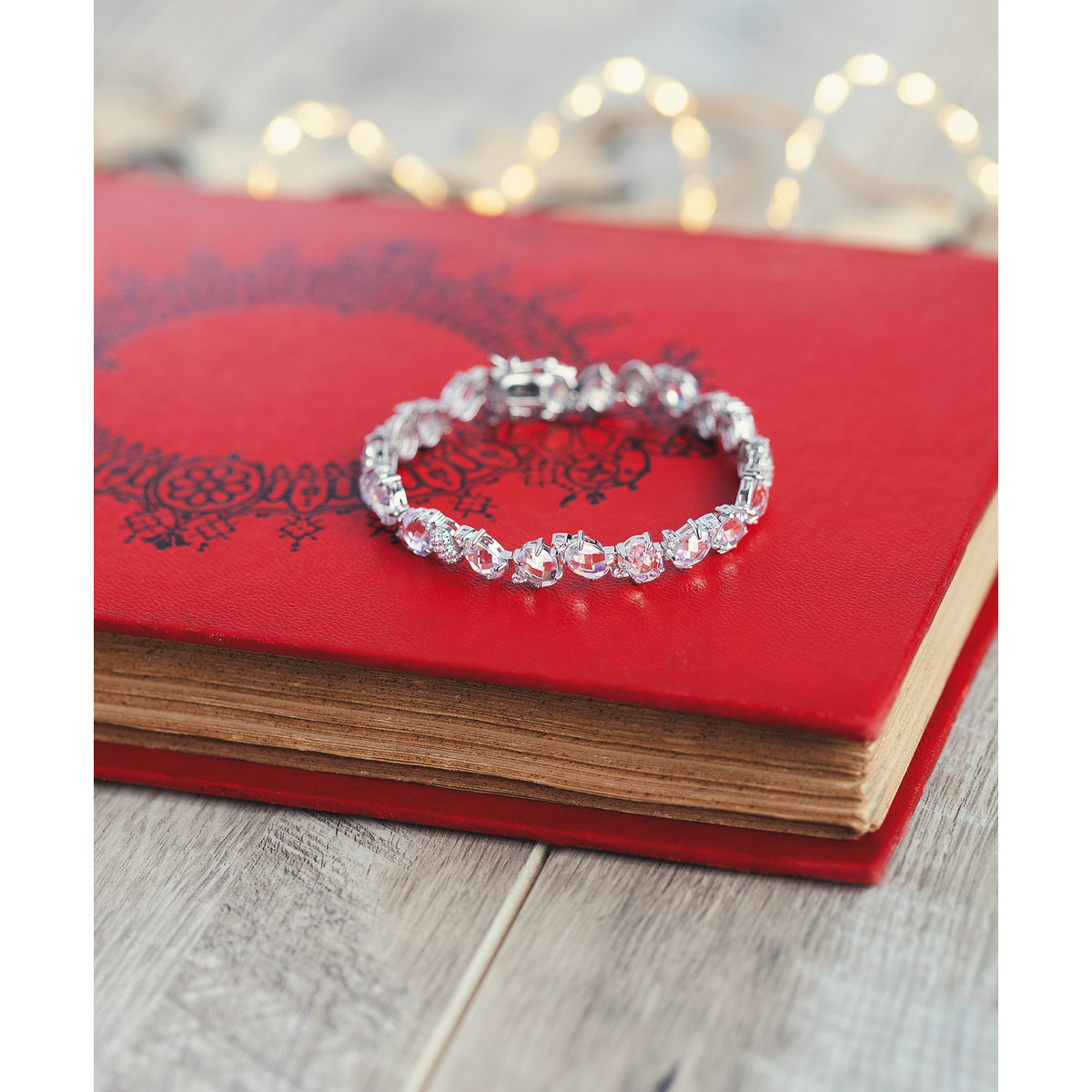Bracelet argent zirconias 19 cm