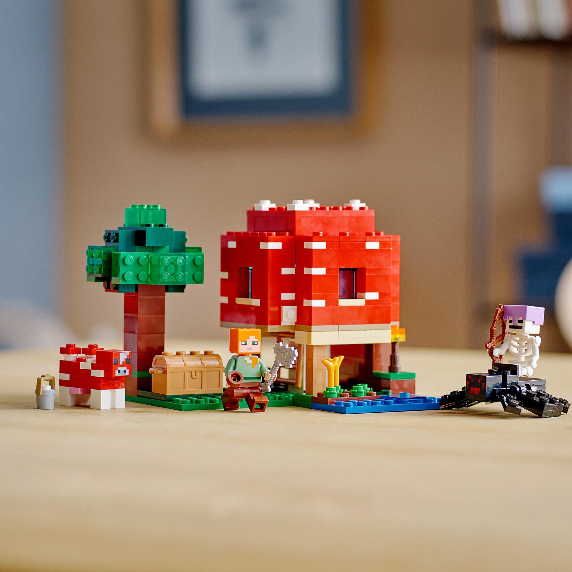 LEGO Konstruktionsspielzeug Minecraft Das Pilzhaus