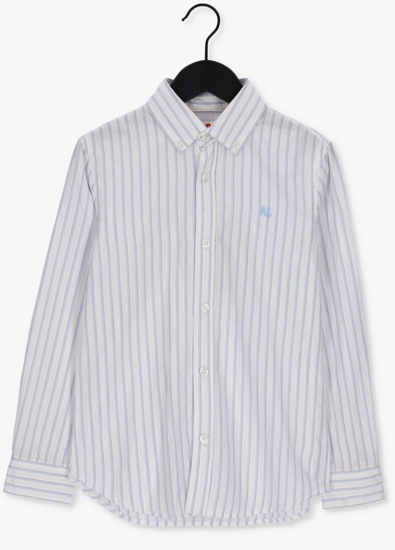 AO76 witte ao76 klassiek overhemd alex stripe shirt