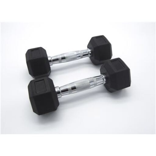 Halteres hexagonais de 9 kg (par)