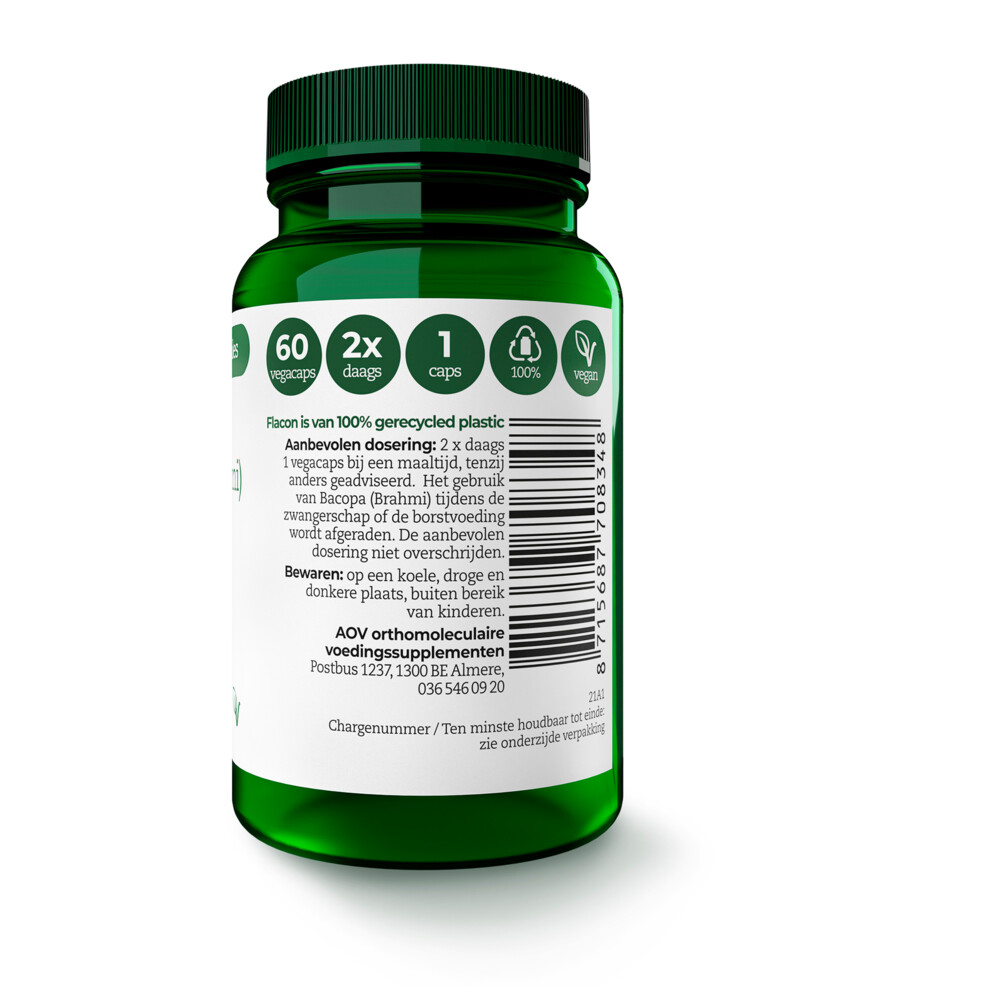 AOV 834 Bacopa (Brahmi)60 vegacapsules