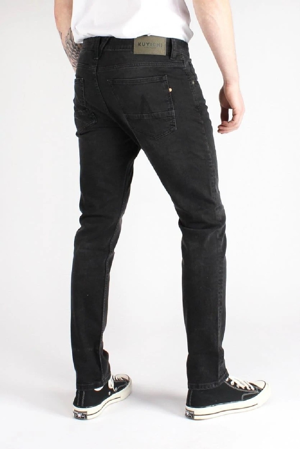 Kuyichi Herren-Jeans Kale Skinny Black Used