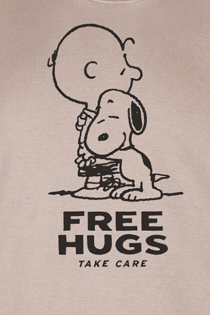 Free Hugs | Snoopy T-Shirt Manches courtes