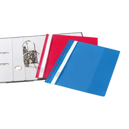 Durable 258003 Sichthefter mit Abheftschieber, rot