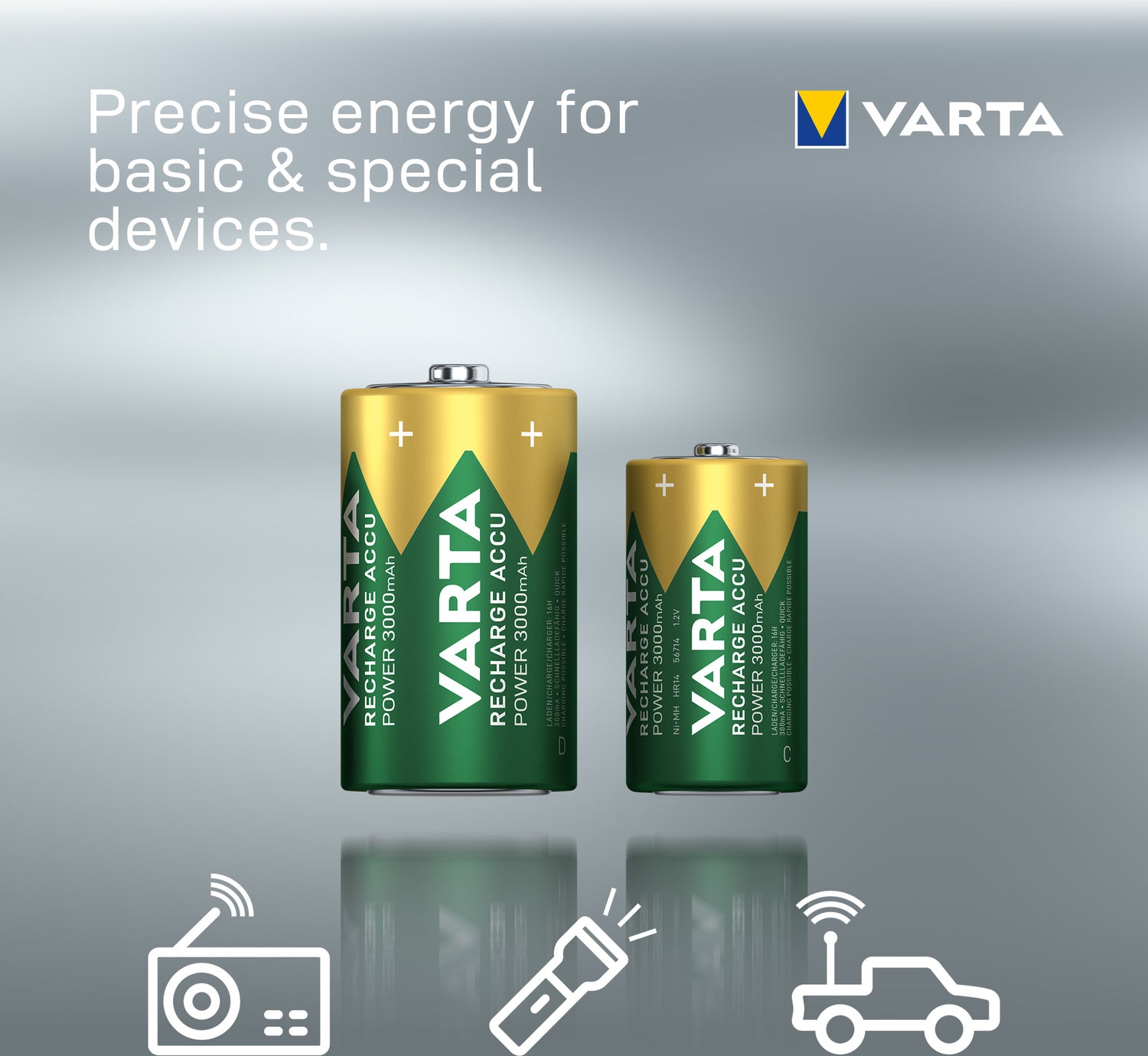 Varta C oplaadbare batterij 2 stuks