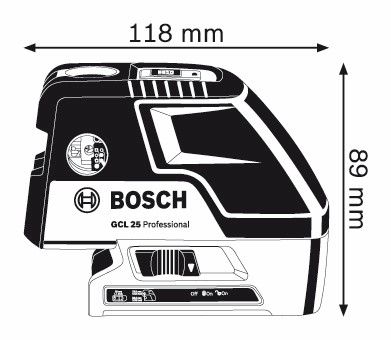 Bosch GCL 25 Lijn- en puntlaser  - 0601066B00