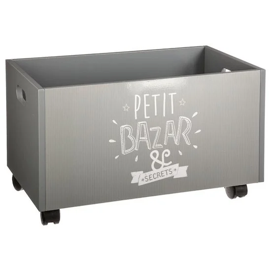 Coffre à jouets à roulettes   Gris        de               Atmosphera