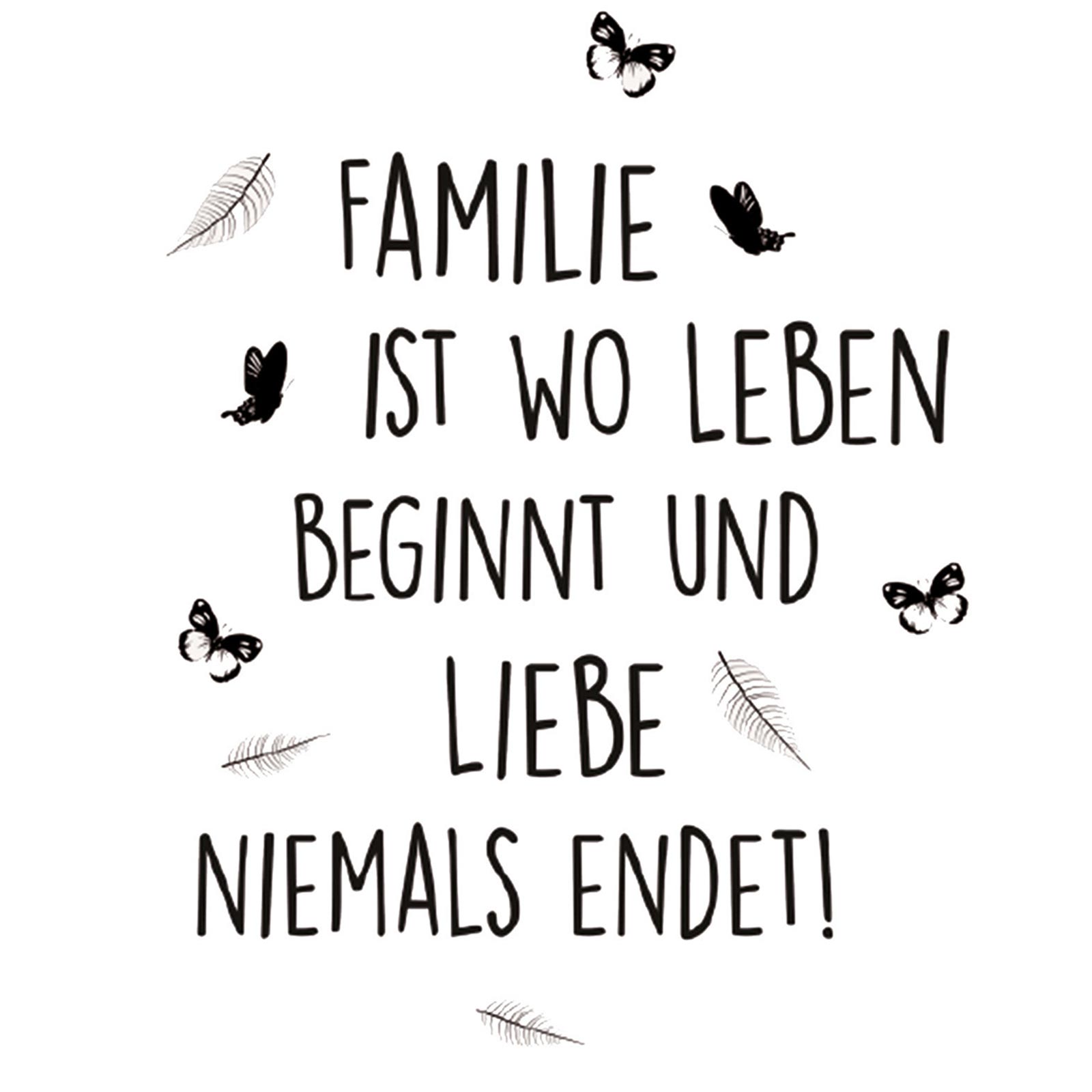 ELLA@home Wandtattoo - Spruch - Familie - selbstklebend