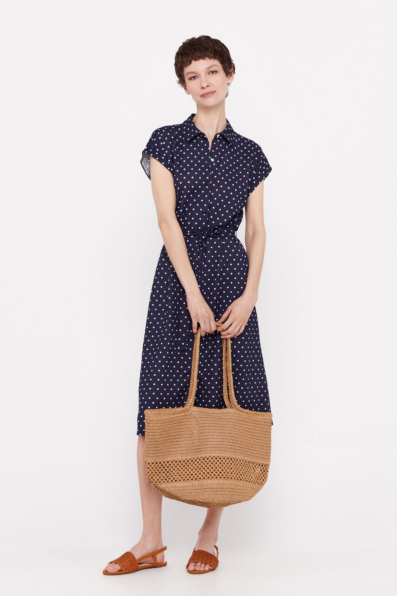 Vestido polo - Estampa azul