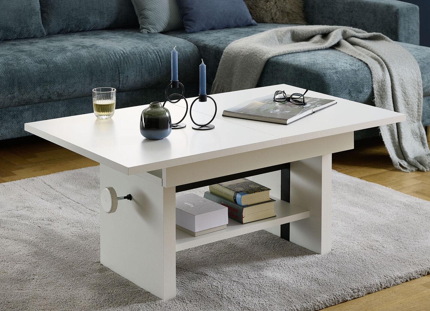 Couchtisch mit Lift-Mechanik
